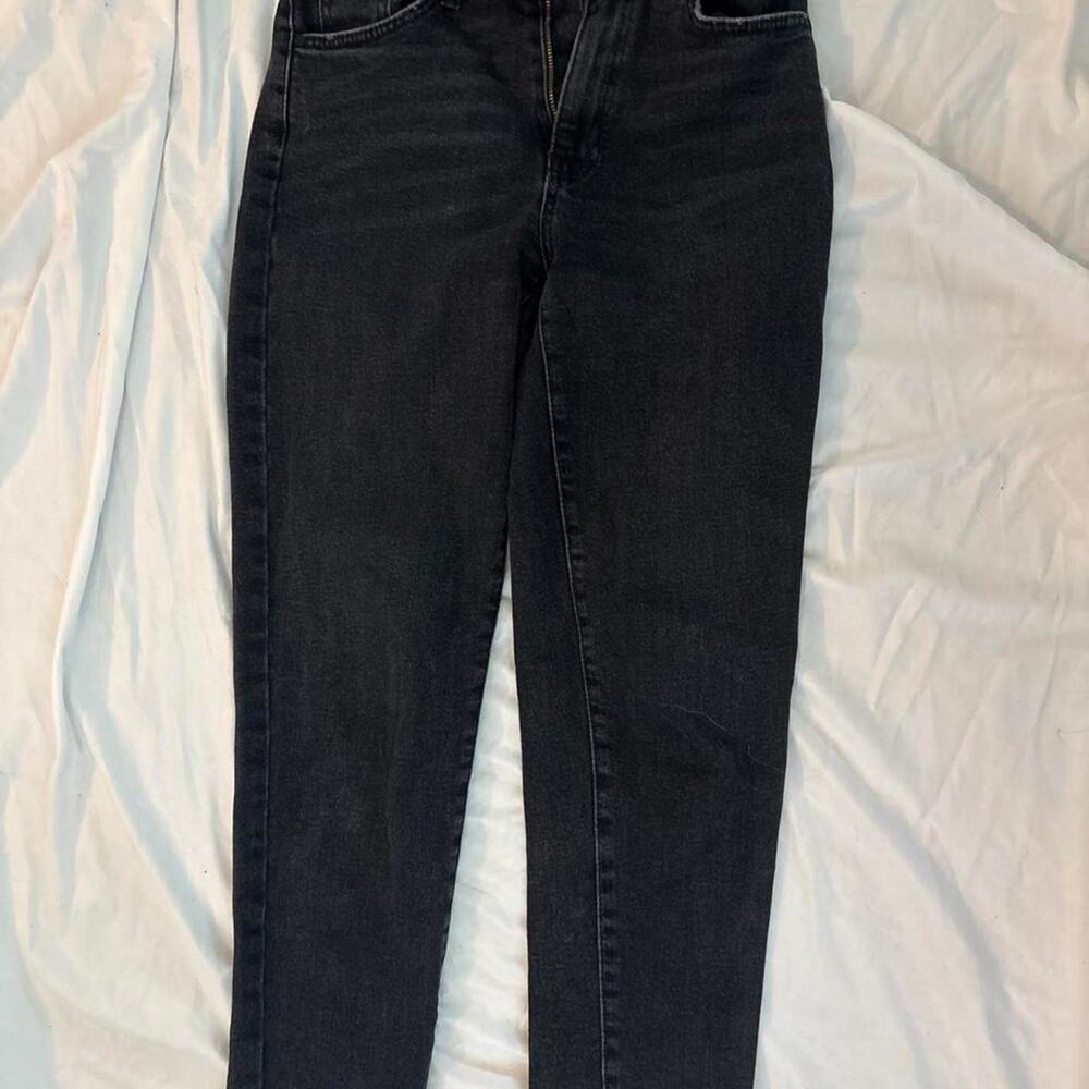Just black denim black straight leg